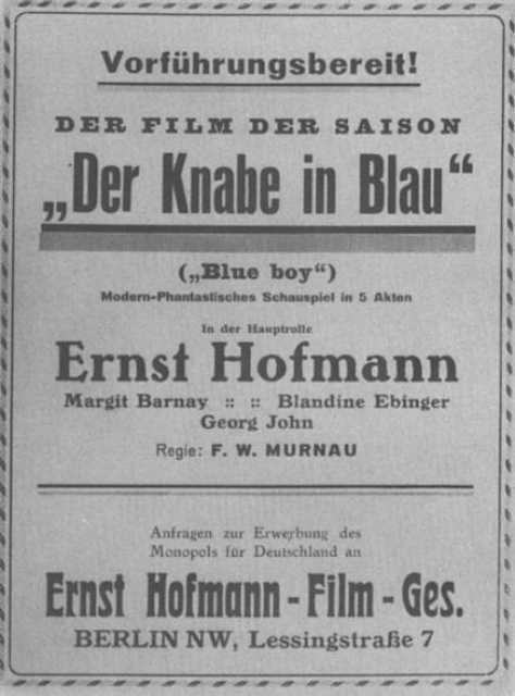 Szenenfoto aus dem Film 'Der Knabe in Blau' © Hofmann Film Gesellschaft, , Archiv KinoTV