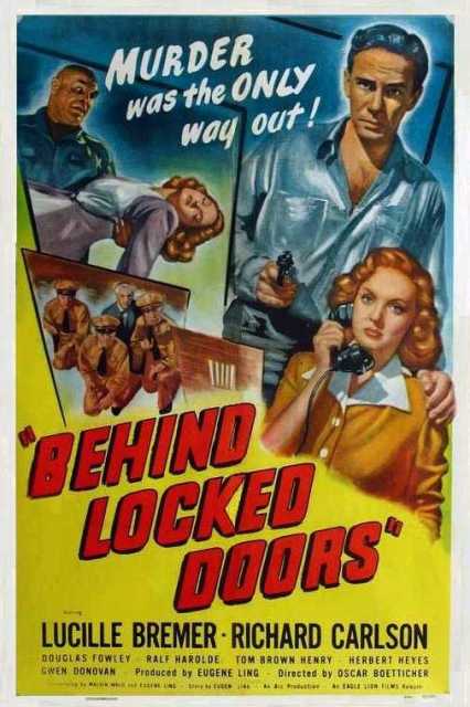 Titelbild zum Film Behind locked doors, Archiv KinoTV