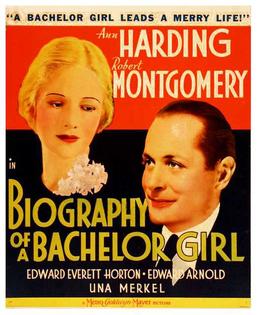 Titelbild zum Film Biography of a Bachelor Girl, Archiv KinoTV