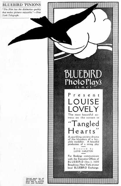 Szenenfoto aus dem Film 'Tangled Hearts' © Bluebird Photoplays Inc., Universal Film Manufacturing Company, , Archiv KinoTV