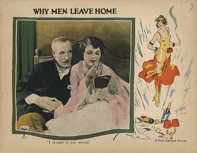 Szenenfoto aus dem Film 'Why Men Leave Home' © Mayer Productions, Associated First National Pictures, Incorporated, Universum-Film AG (UFA), Berlin, 